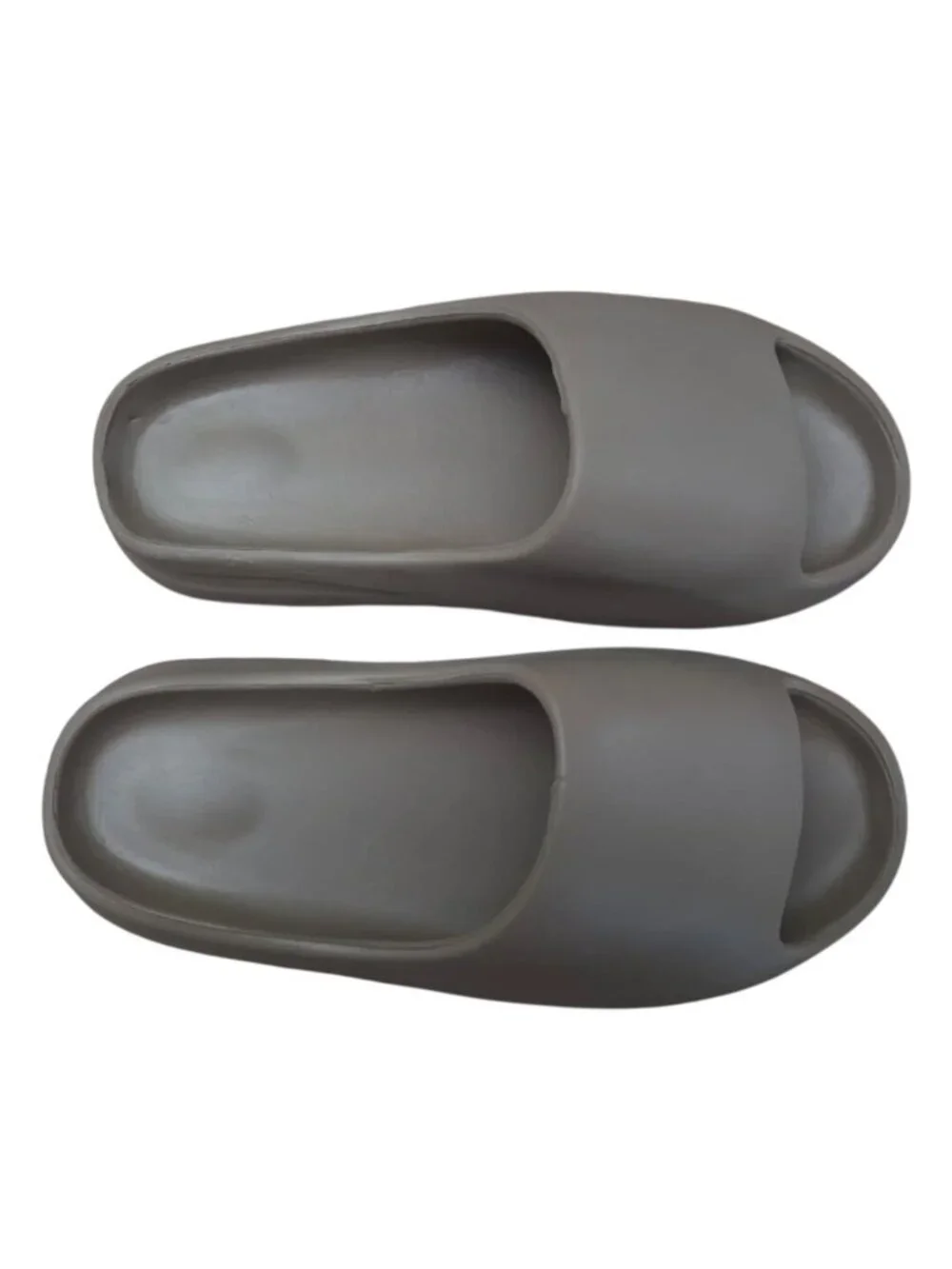Foam Slides Gray Unisex Open Toe Slip On Sandals Lightweight Comfort Shoes. - Picture 2 of 7